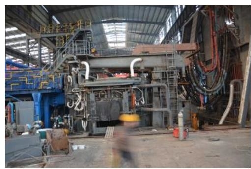 Welded Steel Steelmaking Electric Arc Furnace With 200-300mm Lining Thickness