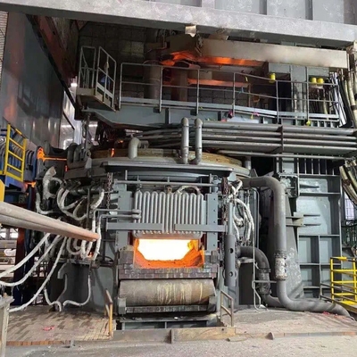 EAF Steelmaking Electric Arc Furnace 50 Tons Continuous Charging