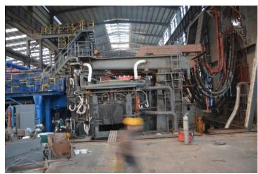 Welded Steel Steelmaking Electric Arc Furnace with 200-300mm Lining Thickness